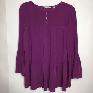 Soft Surroundings Crinkled Tiered Top